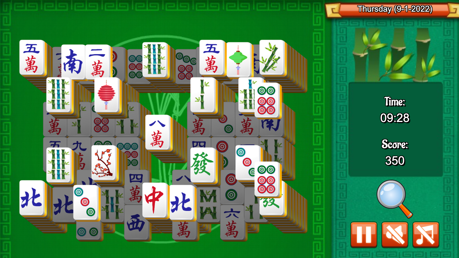 Estratégia diária de Mahjong