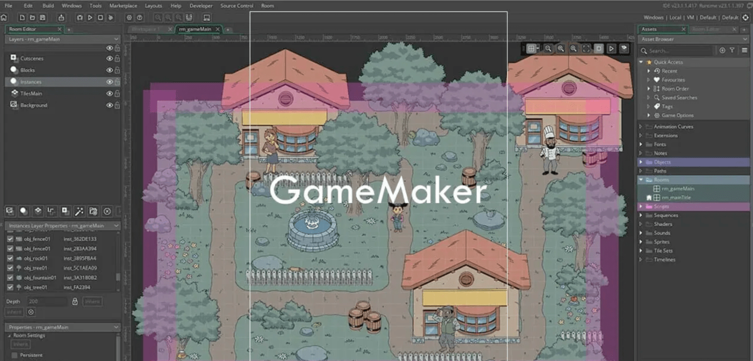 Programas de desenvolvimento de jogos Game Maker
