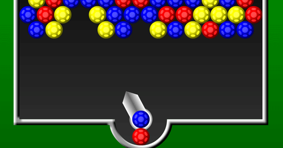 old computer game that has a red bouncing ball