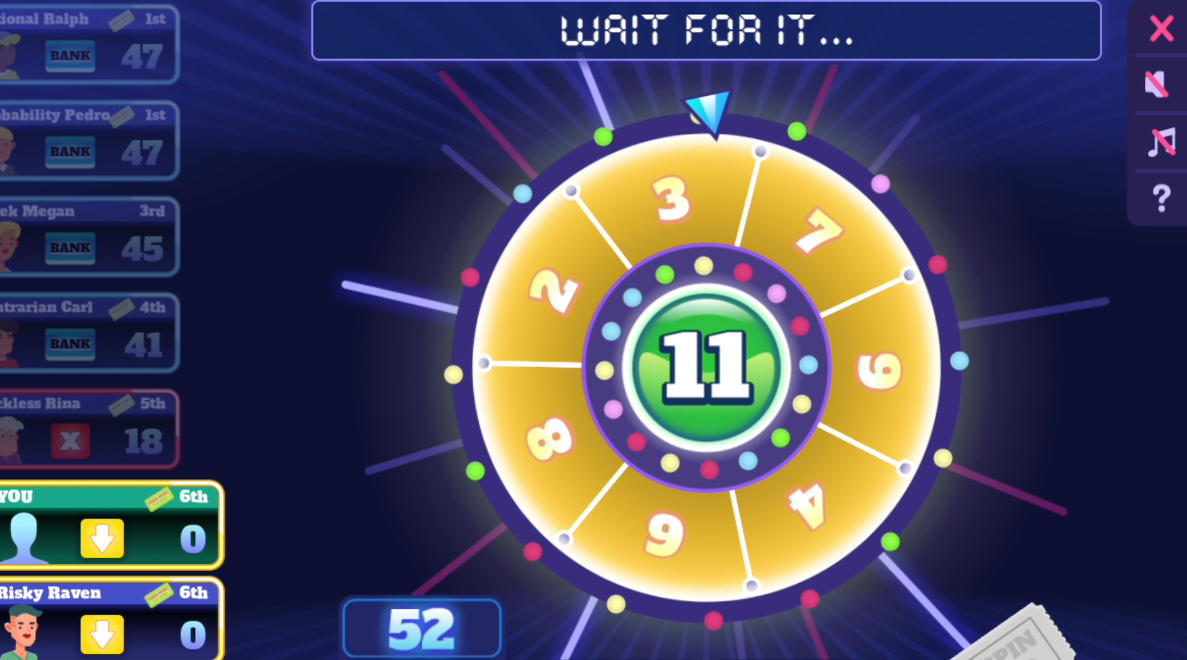 Push Your Luck - Play it now at Coolmath Games