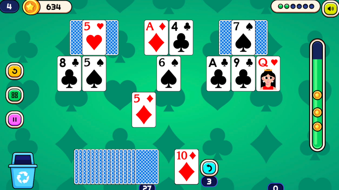 play tripeaks solitaire free online