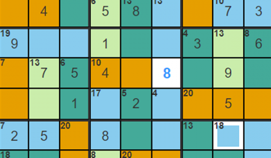 Zero Killer Sudoku 10×10