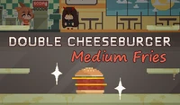 Double Cheeseburger, Medium Fries